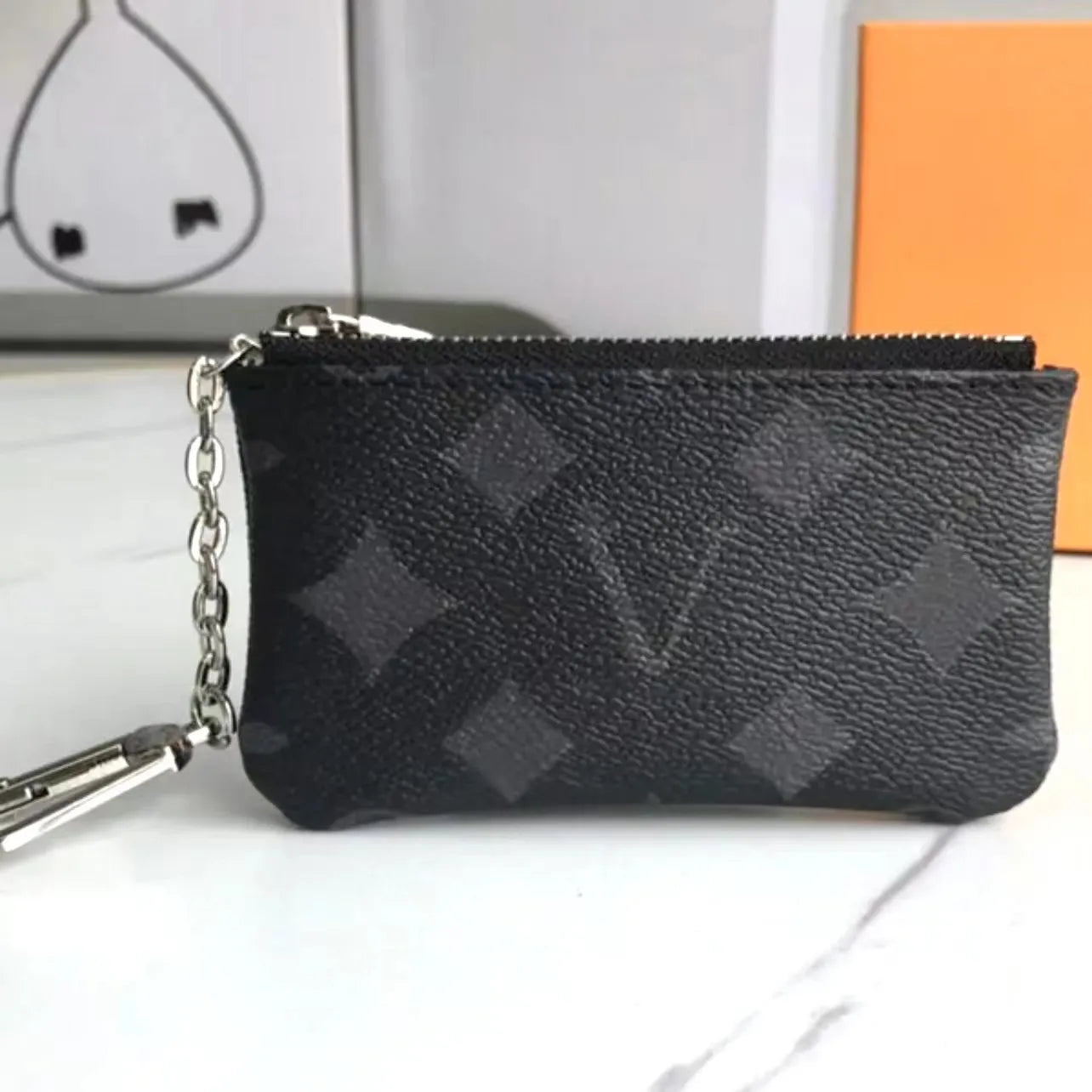 Designer wallet womens purse Compact POCKET ORGANIZER Designer Card Holders Fashion Short Luxury Multiple Wallet Key Coin Card Holder Damier Graphite Canvas PRPU