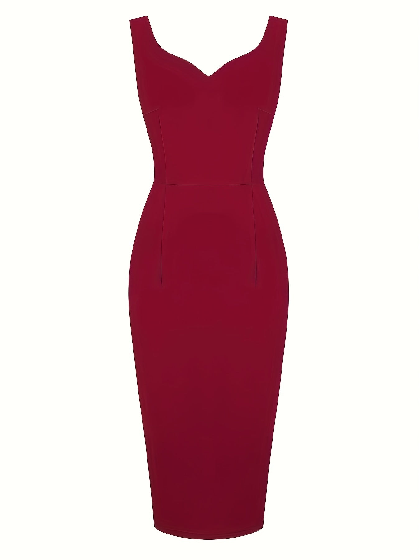 Women's Dress Solid Sweetheart Neck Slim Bodycon Party Dress