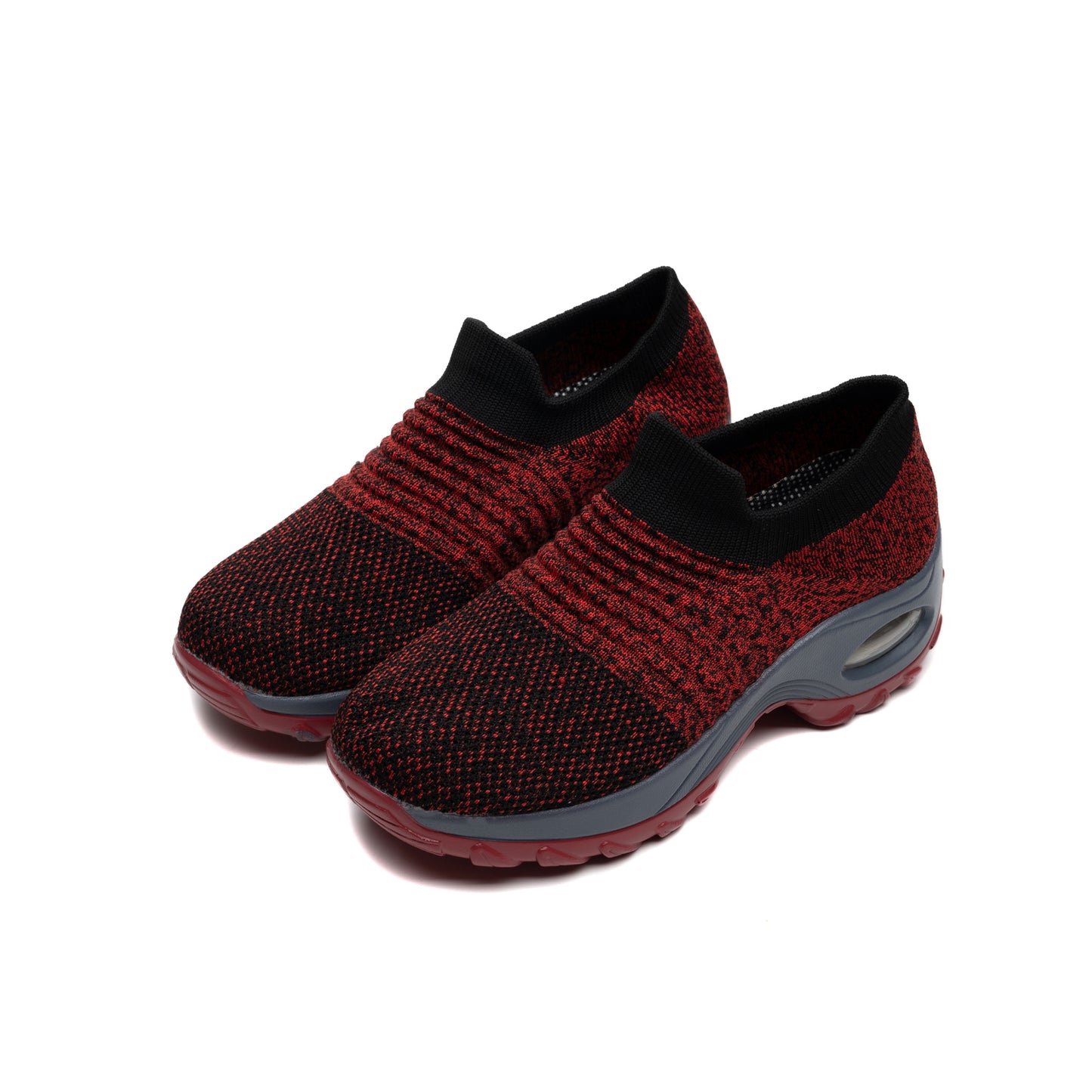 vlovelaw Women's Breathable Knit Sneakers, Comfortable Low Top Slip On Shoes, Women's Air Cushion Shoes