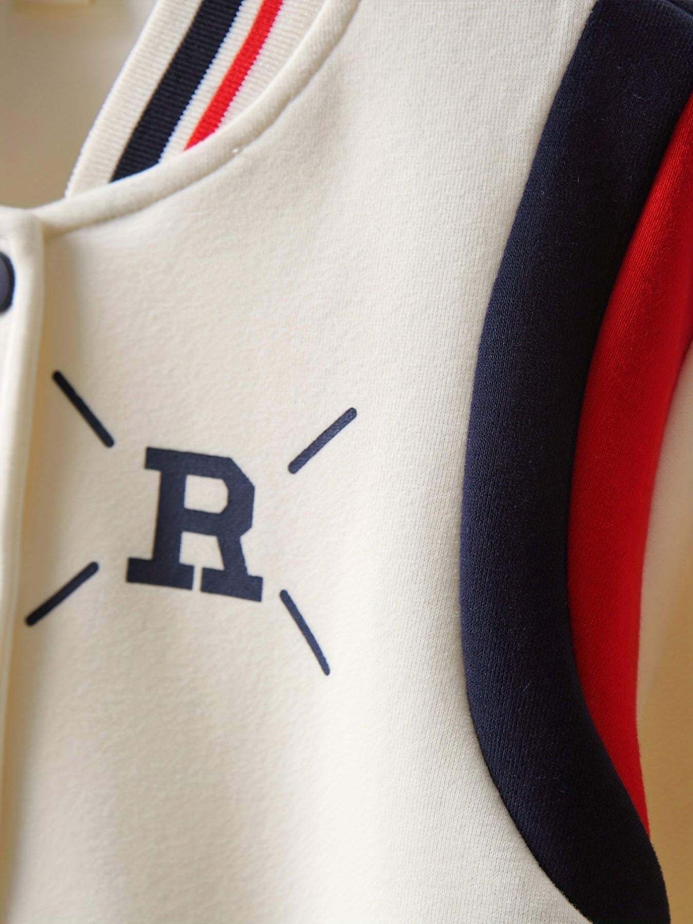 Girl's Sporty Style Outfit 2pcs, Color Clash Varsity Jacket & Wide Leg Pants Set, Kid's Clothes For Spring Fall