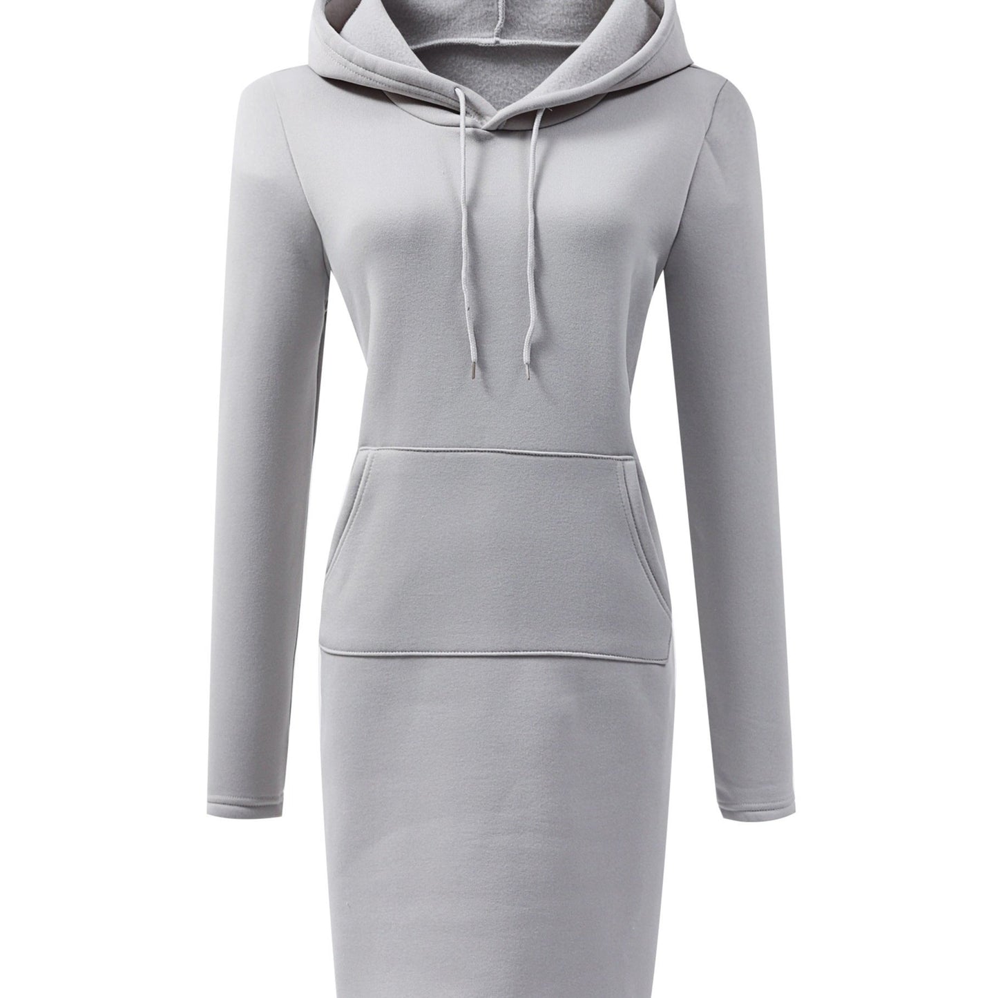 Women's Long Hoodies Pullover Sweatshirt, Outwear Mid-Length Sports Hooded Sweatshirts, Women's Athleisure