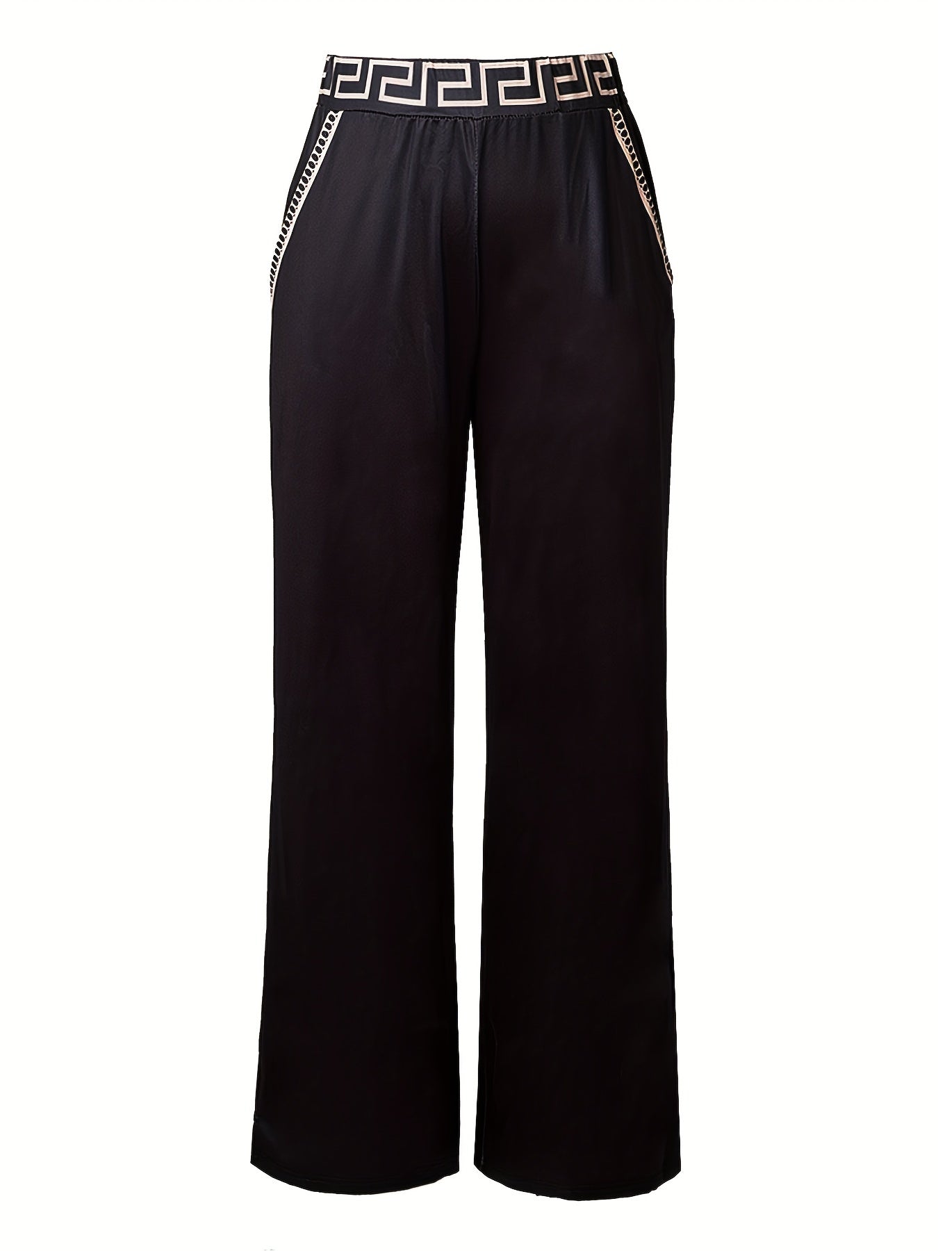 Slant Pockets Wide Leg Pants, Casual Loose Pants For Spring & Summer, Women's Clothing