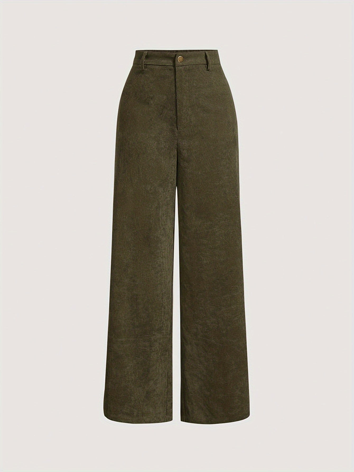 vlovelaw Solid Color Wide Leg Pants, Casual High Waist Pants For Every Day, Women's Clothing