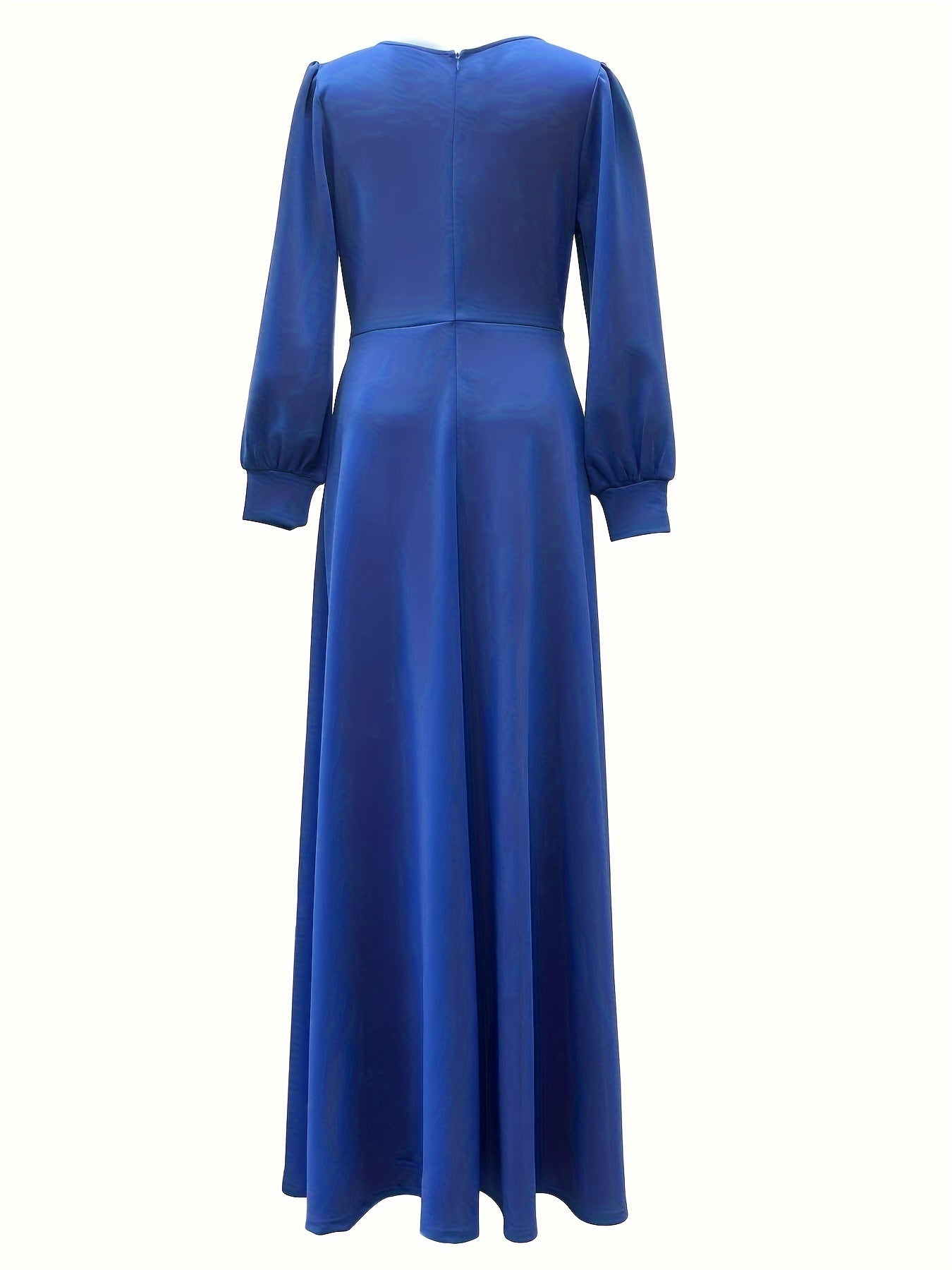 vlovelaw Solid Color Abayas Dress, Casual Long Sleeve Abayas Dress For Spring & Fall, Women's Clothing