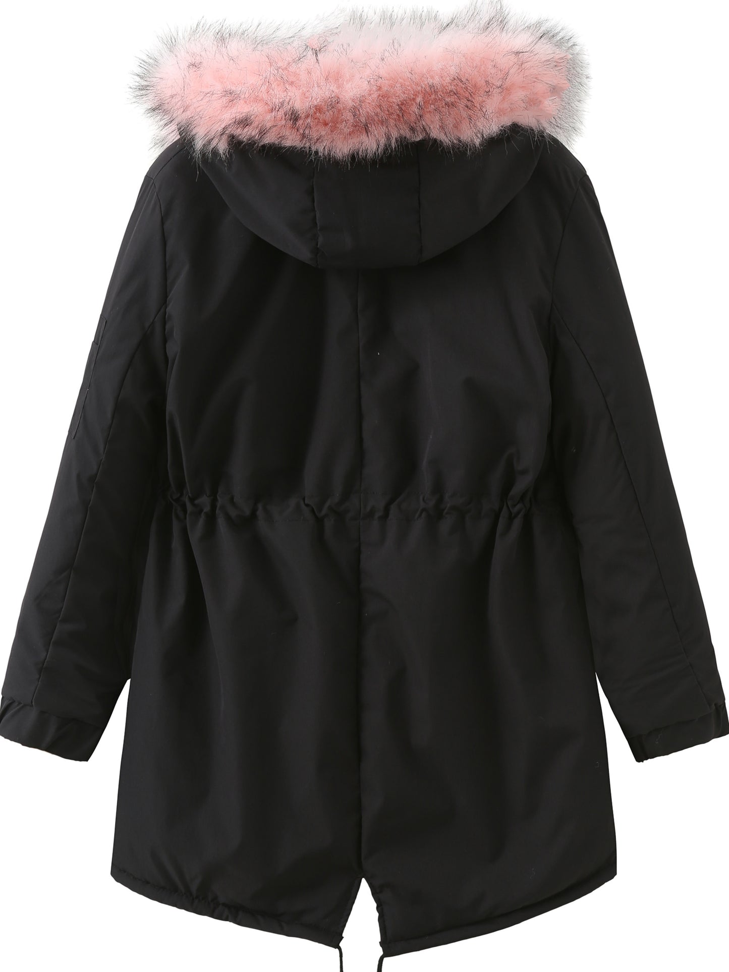 Cozy Faux Fur Lined Parka Hoodie - Soft, Thermal, Long Sleeve, Drawstring Waist, Zip-up, Casual, Warm Winter Coat for Women - Fall and Winter Essential