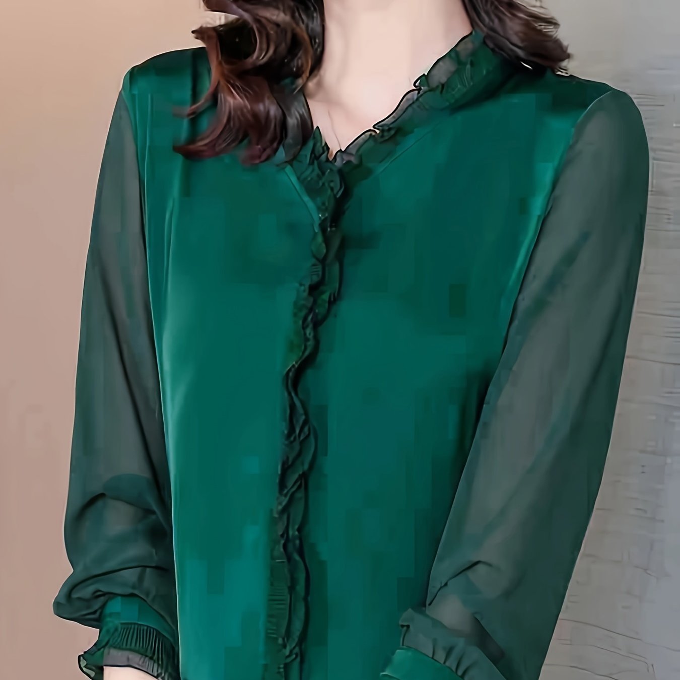 vlovelaw Long Sleeve Blouse, Elegant Casual Top, Women's Clothing
