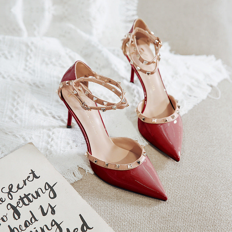 Ydajere High Heel Sandals for Women New Spring Toe Cap Stilettos Pumps Pointed Toe Spring All-Matching 19202