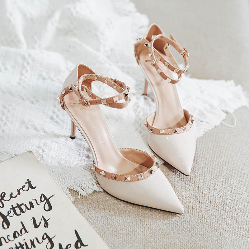 Ydajere High Heel Sandals for Women New Spring Toe Cap Stilettos Pumps Pointed Toe Spring All-Matching 19202