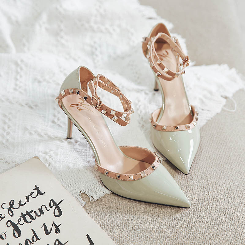 Ydajere High Heel Sandals for Women New Spring Toe Cap Stilettos Pumps Pointed Toe Spring All-Matching 19202