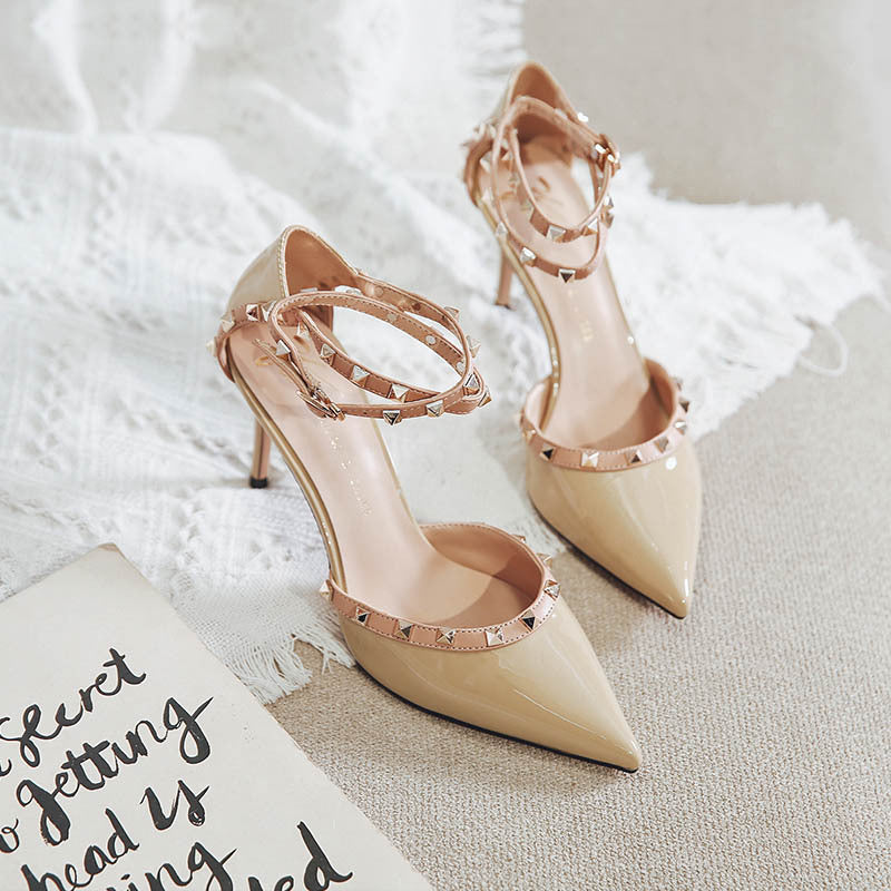 Ydajere High Heel Sandals for Women New Spring Toe Cap Stilettos Pumps Pointed Toe Spring All-Matching 19202