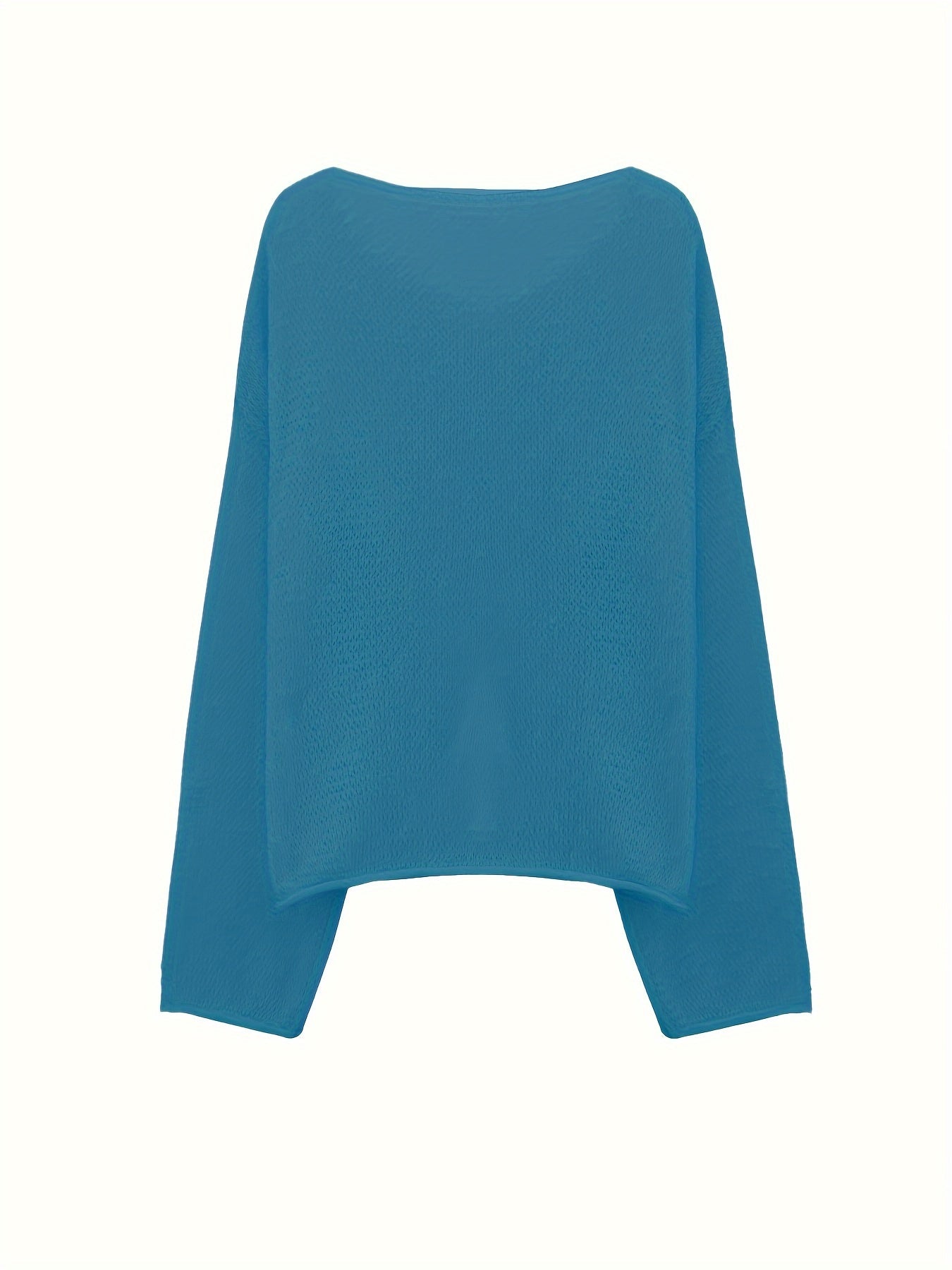 vlovelaw vlovelaw Y2K Star Pattern Boat Neck Pullover Sweater, Casual Long Sleeve Sweater For Spring & Fall, Women's Clothing