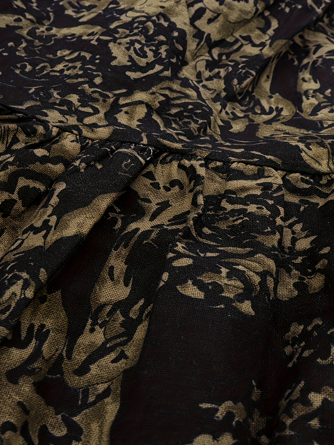 Floral Print Kaftan Dress, Casual Long Sleeve Maxi Dress, Women's Clothing