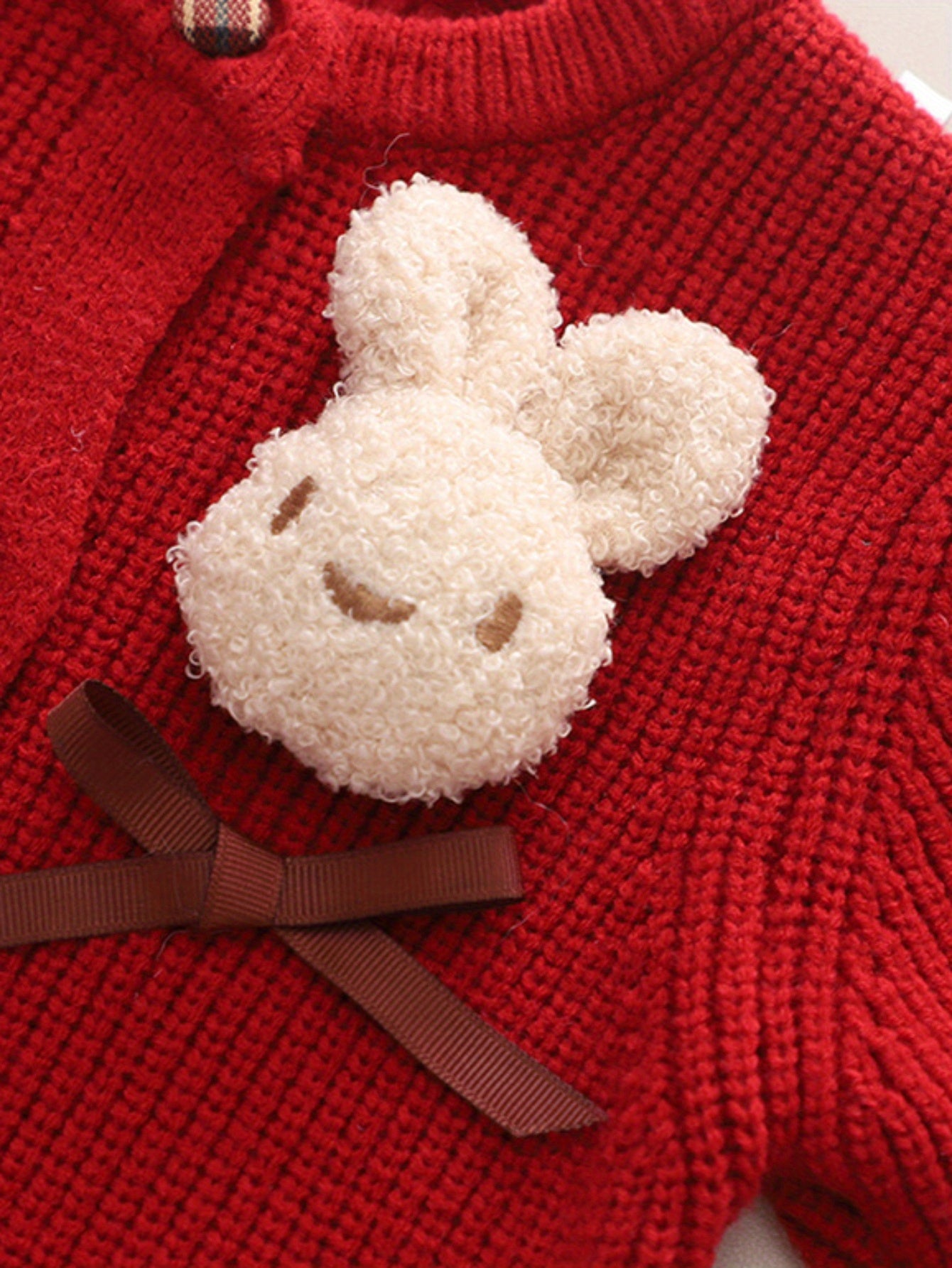 Girls' Knit Sweater and Plaid Skirt Set - Cotton Blend, Acrylic and Polyester - Bow Detail - Regular Fit Dressy Outfit for Children 12 and Under - Ideal for Fall/Winter