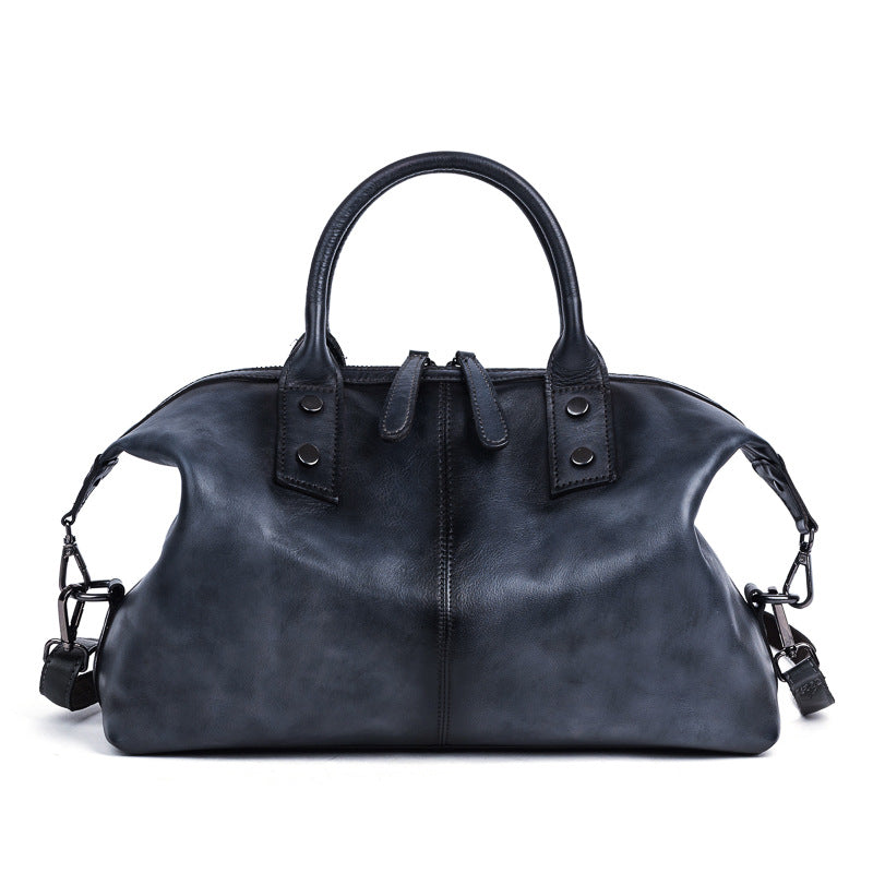 vlovelaw New HOTan and NEWn Retro Women's Bag First Layer Cowhide Women's Handbag Brushed Shoulder Messenger Bag Large Capacity