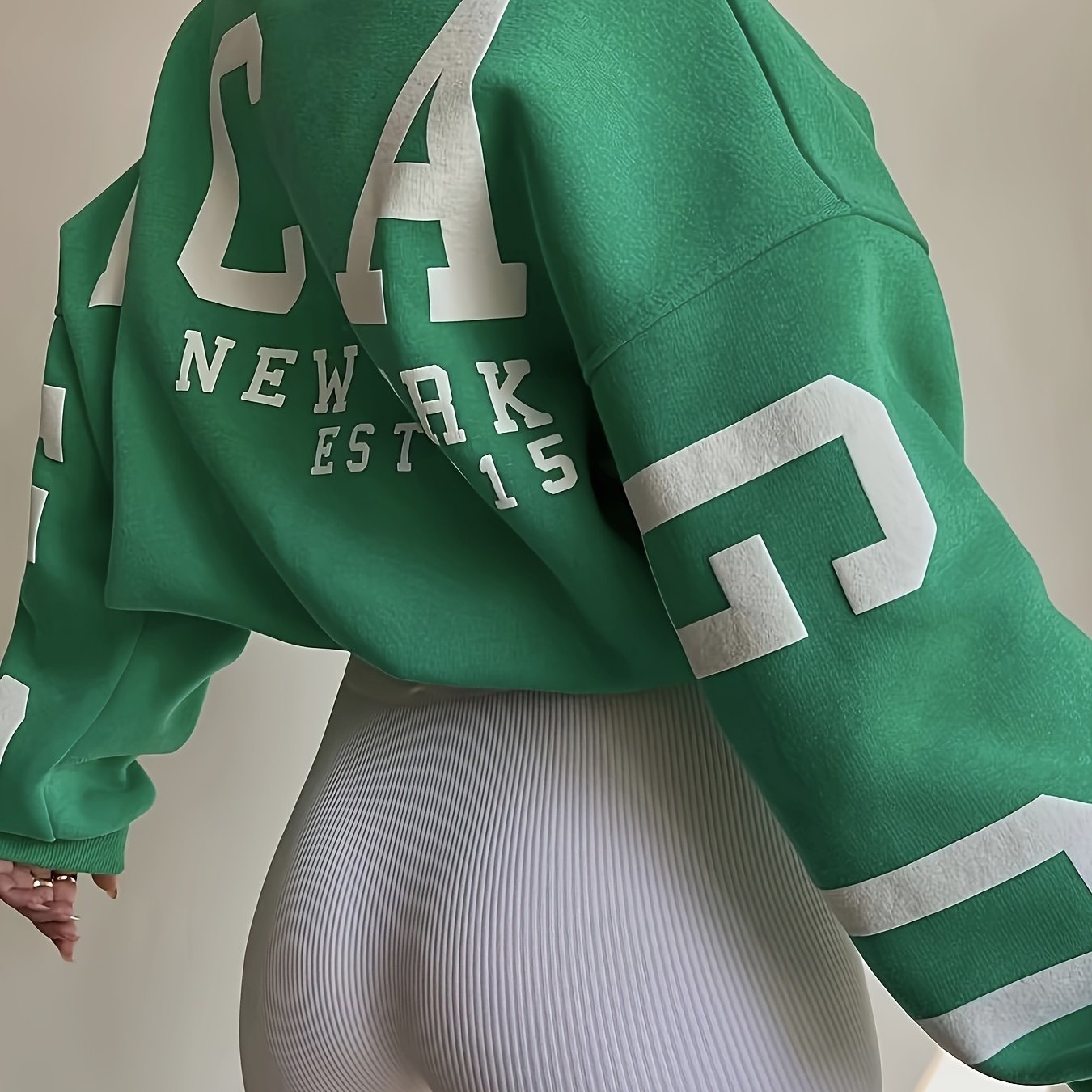 vlovelaw  Letter Print Pullover Sweatshirt, Casual Long Sleeve Crew Neck Sweatshirt For Fall & Winter, Women's Clothing