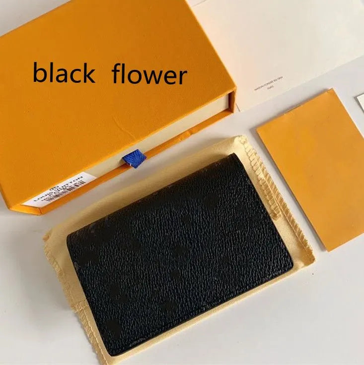 Designer wallet womens purse Compact POCKET ORGANIZER Designer Card Holders Fashion Short Luxury Multiple Wallet Key Coin Card Holder Damier Graphite Canvas PRPU