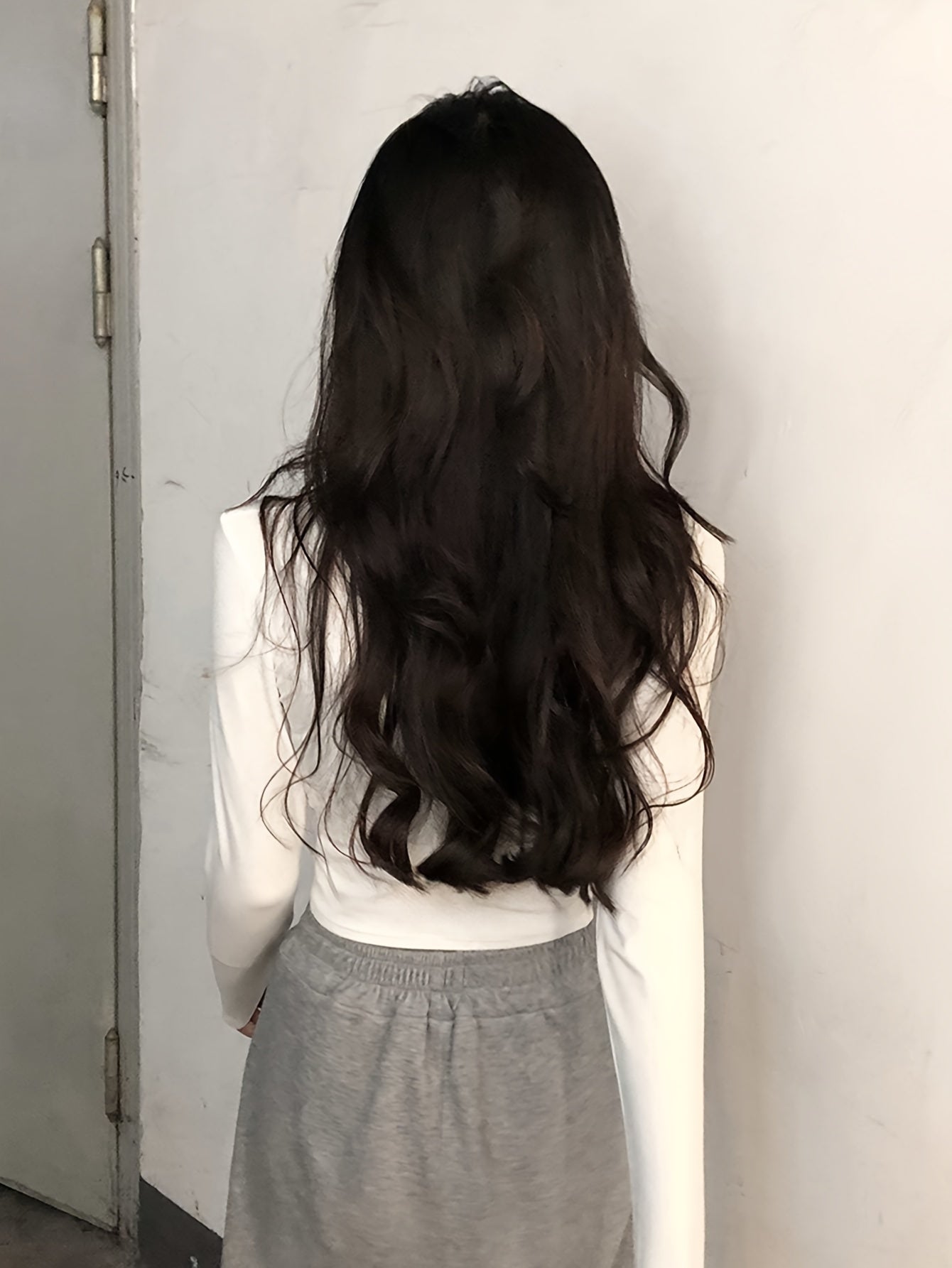 vlovelaw Solid Crew Neck T-shirt, Casual Long Sleeve Top For Spring & Fall, Women's Clothing