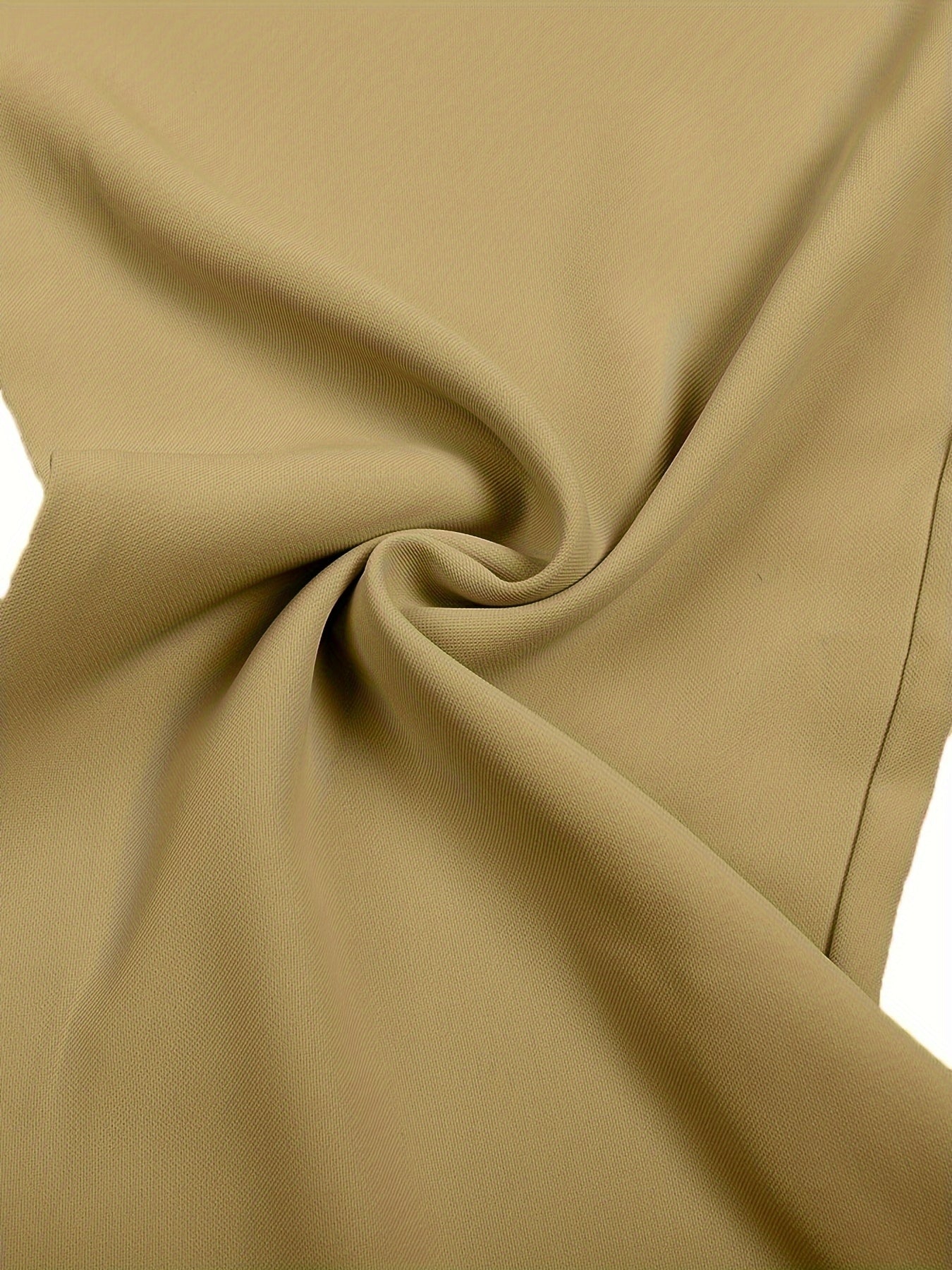 vlovelaw Solid Loose Straight Leg Pants, Elegant Button Elastic Waist Pants For Work & Office, Women's Clothing