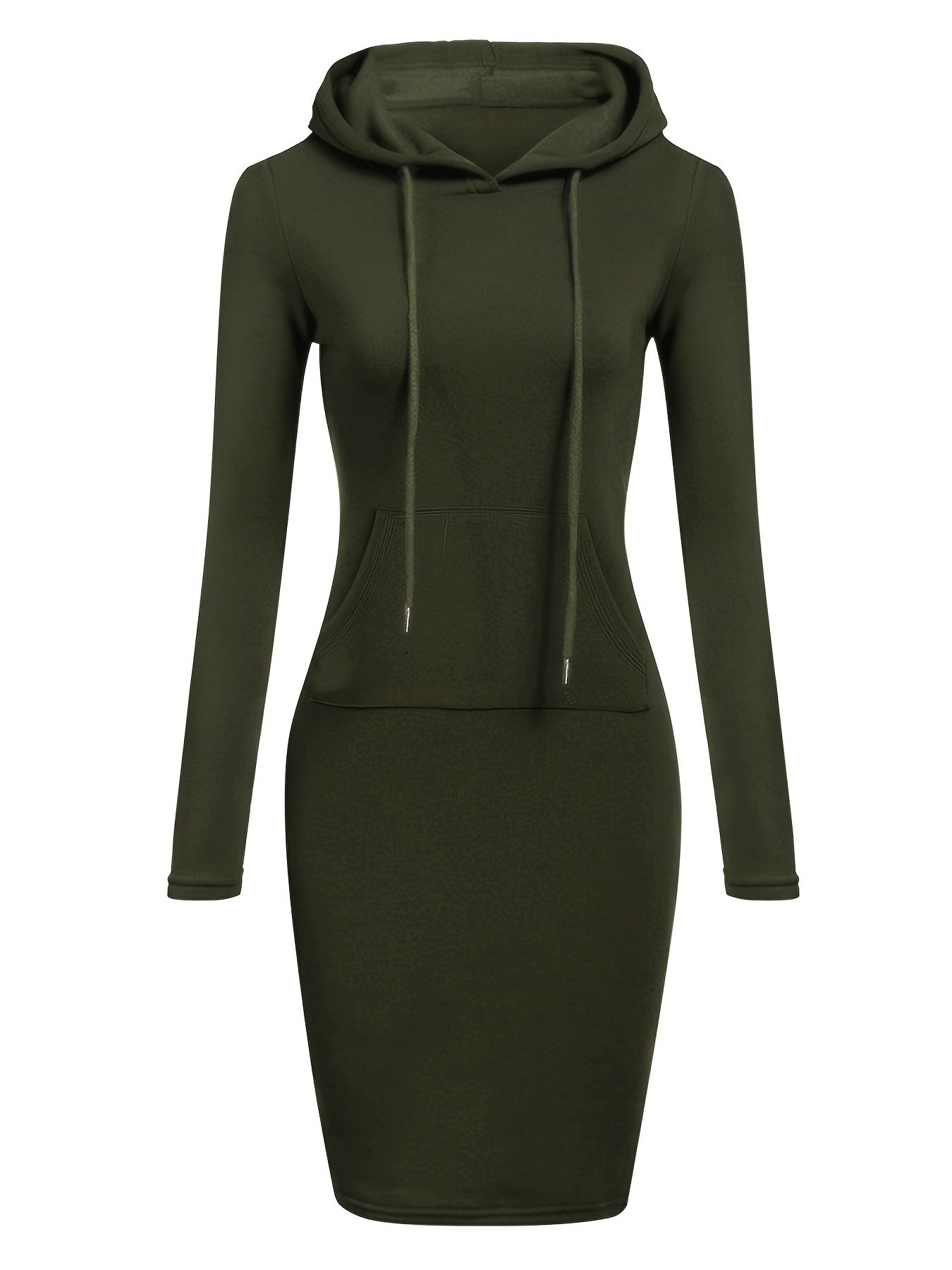 Women's Long Hoodies Pullover Sweatshirt, Outwear Mid-Length Sports Hooded Sweatshirts, Women's Athleisure