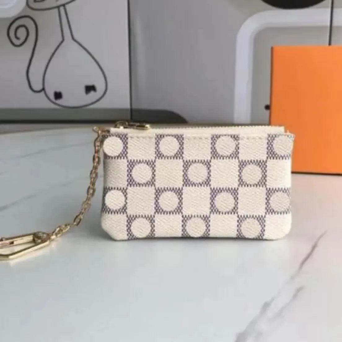 Designer wallet womens purse Compact POCKET ORGANIZER Designer Card Holders Fashion Short Luxury Multiple Wallet Key Coin Card Holder Damier Graphite Canvas PRPU