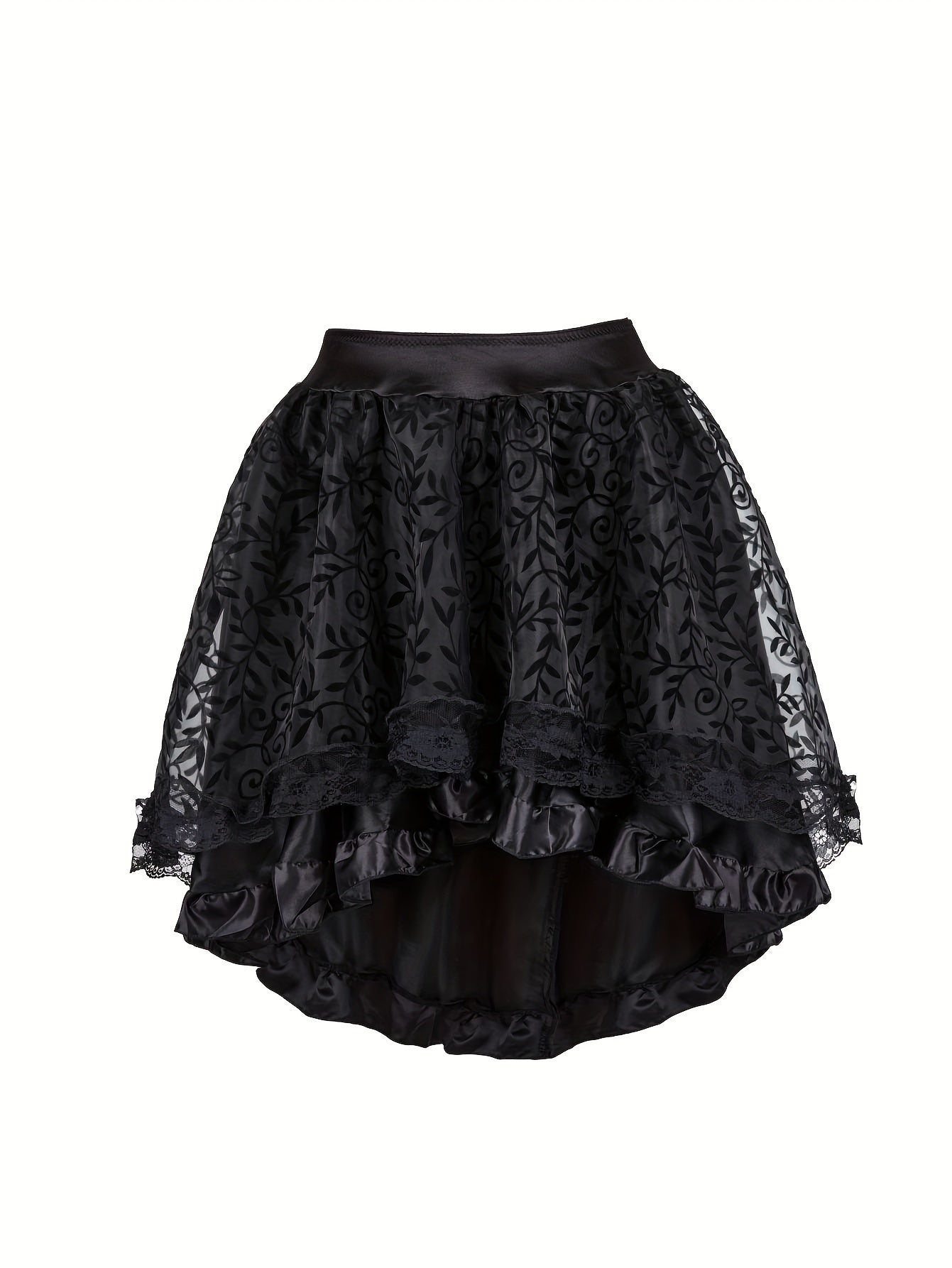 1pc Sexy Tunic Waist Vest Girdle European And American Court Bodysuit With Black Mesh Dance Skirt Prom Bodysuit With Skirt