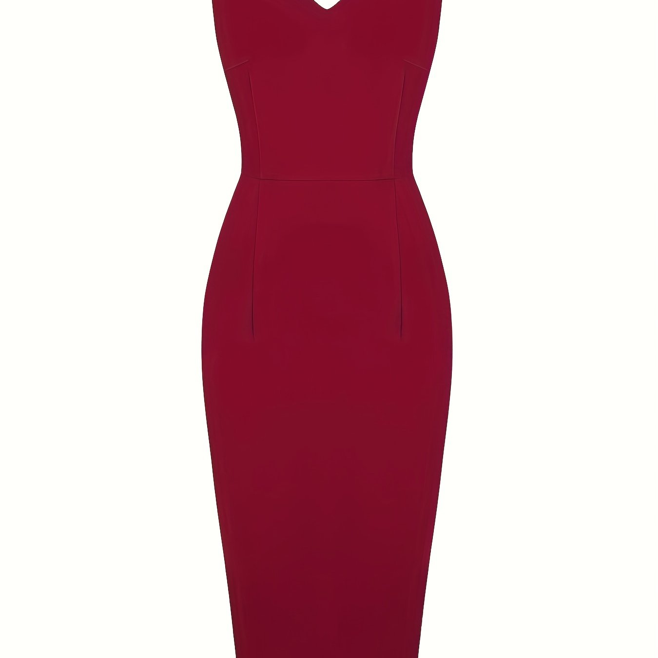 Women's Dress Solid Sweetheart Neck Slim Bodycon Party Dress