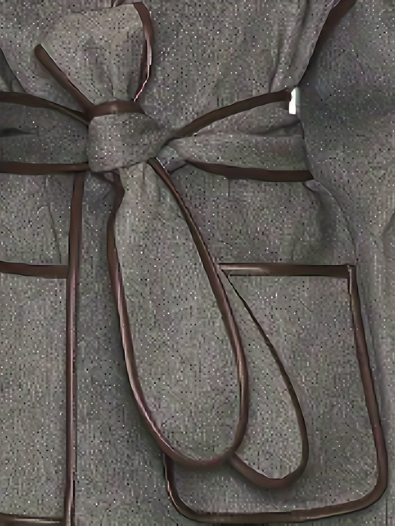 vlovelaw Contrast Trim Open Front Tied Coat, Stylish Long Sleeve Dual Pocket Jacket For Fall & Winter, Women's Clothing