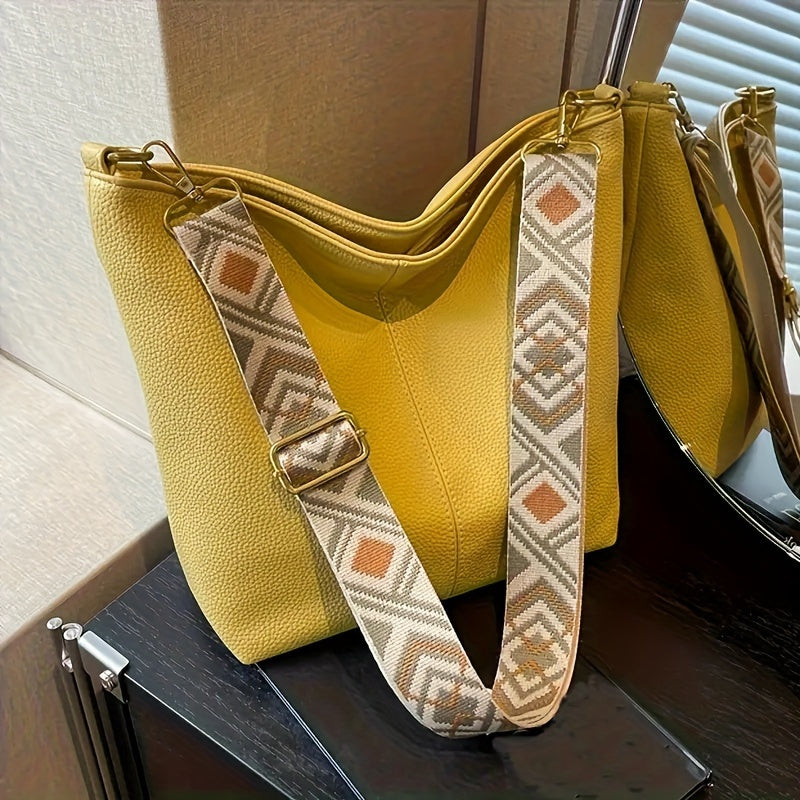 Trendy Vintage Boho Womens Shoulder Bag - Spacious Hobo Style with Crossbody Design - Perfect for Fashion-Forward Ladies