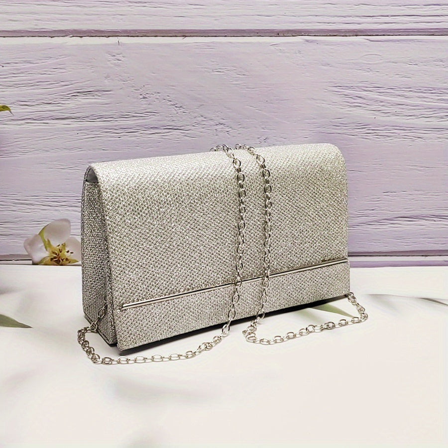 vlovelaw Clutch Bag Evening Party Bag, Glitter Small Purse With Detachable Chain Strap, Any Prom Clutch Wallet !