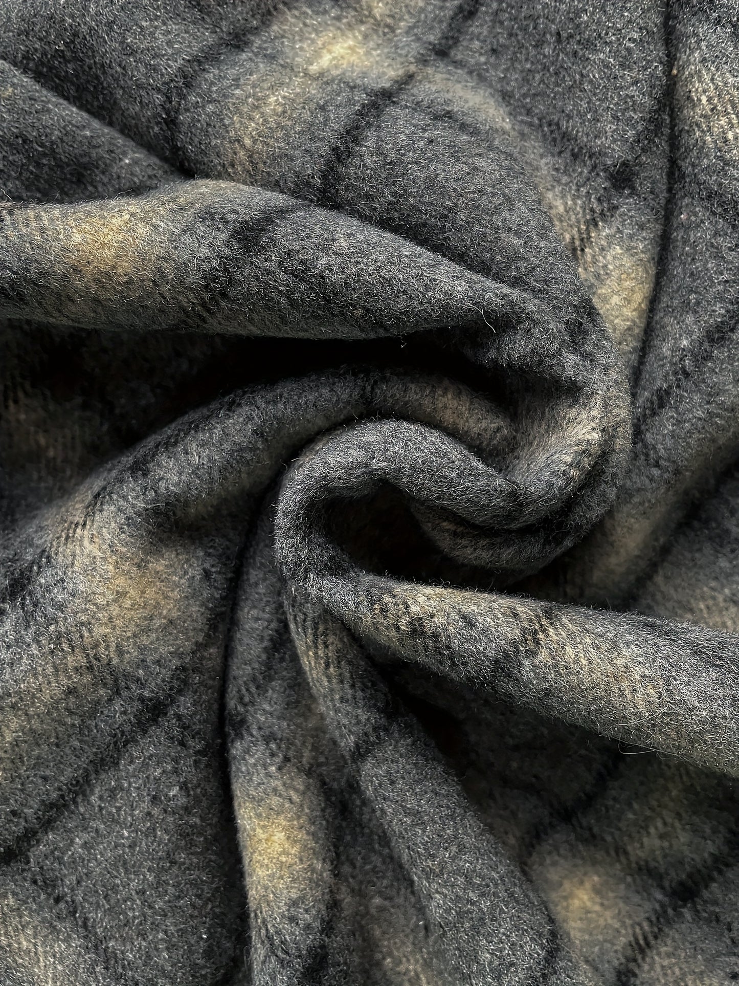 vlovelaw  Plus Size Elegant Skirt, Women's Plus Plaid Print Elastic Woolen A-line All-match Skirt