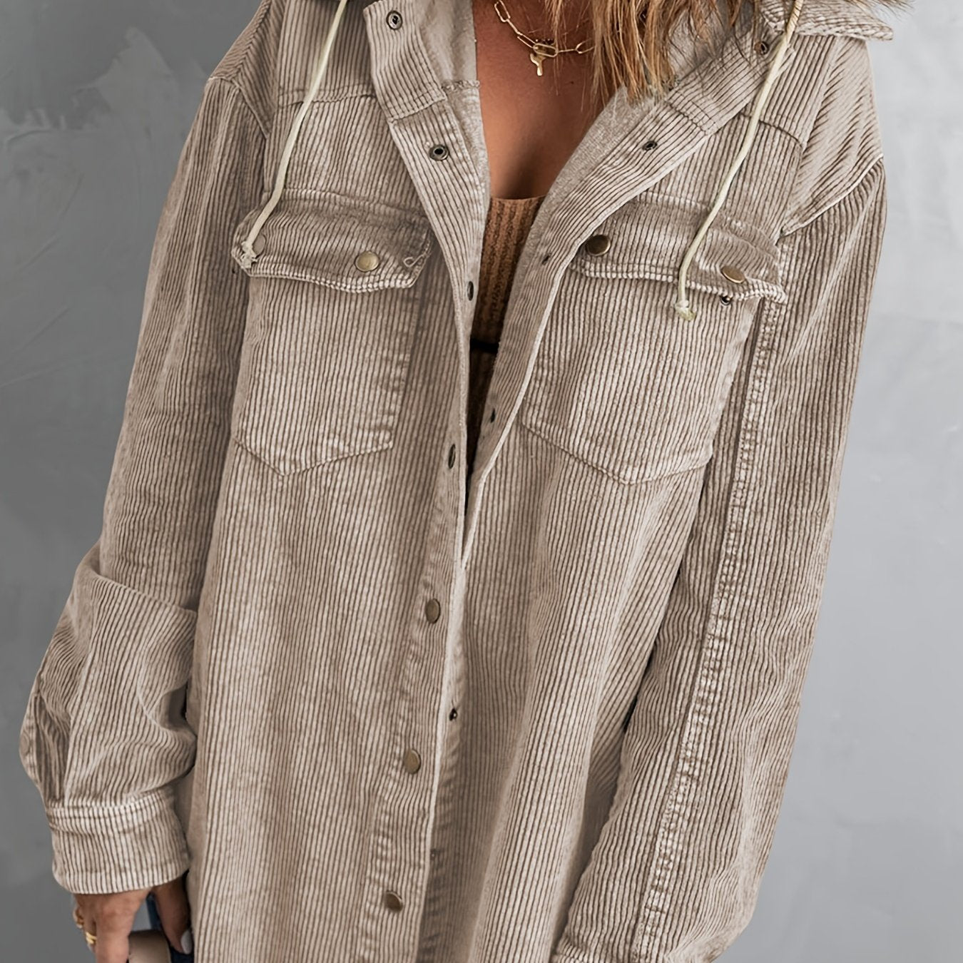 Color Block Long Sleeve Hooded Jacket, Casual Every Day Outerwear For Fall & Winter, Women's Clothing