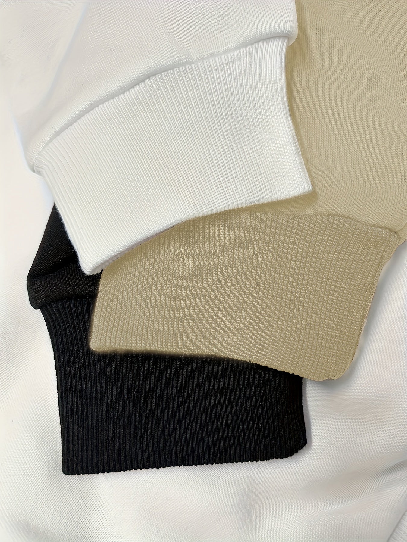vlovelaw 3 Packs Mixed Color Pullover Sweatshirts, Casual Long Sleeve Crew Neck Sweatshirt, Women's Clothing
