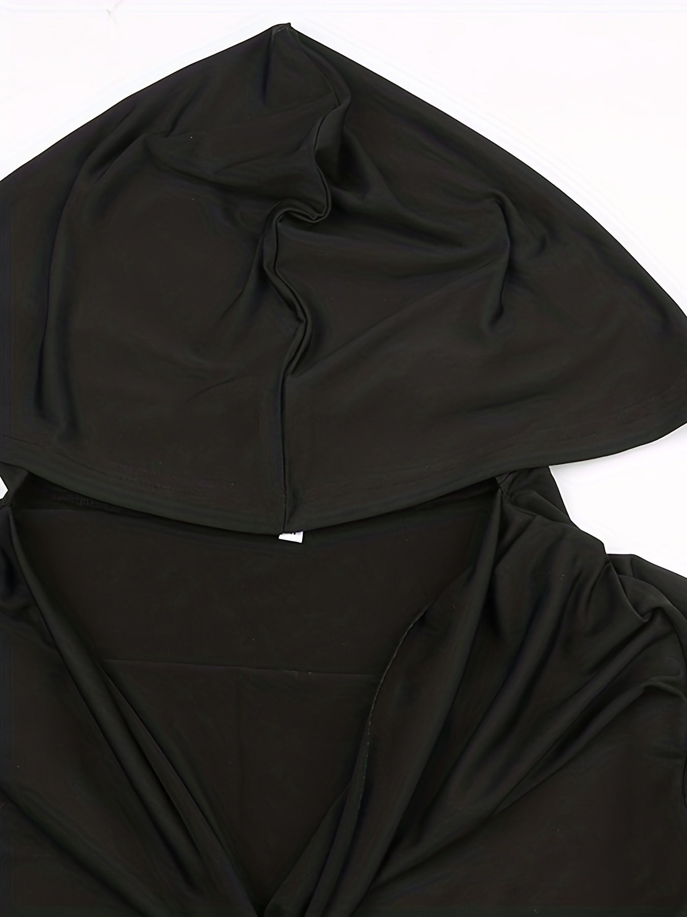 Solid Color Long Sleeve Hooded Top,Slim Long Sleeve Running Hoodie Crop Top,Women's Tops