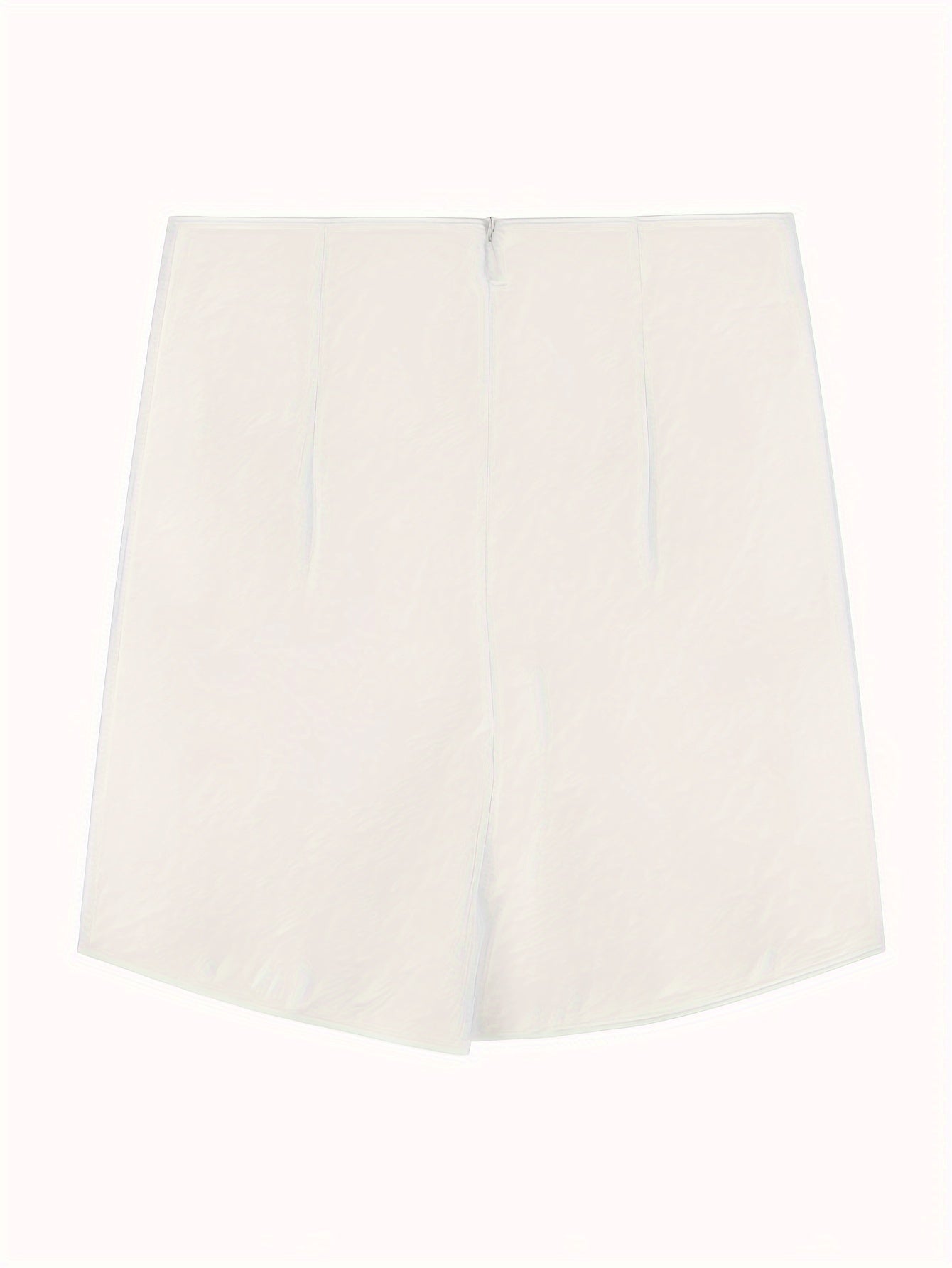 vlovelaw  Solid High Waist Split Shorts, Elegant Bodycon Daily Shorts, Women's Clothing