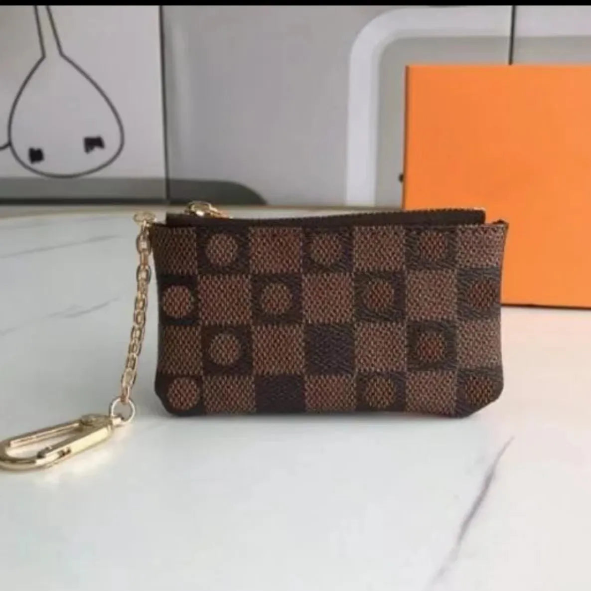 Designer wallet womens purse Compact POCKET ORGANIZER Designer Card Holders Fashion Short Luxury Multiple Wallet Key Coin Card Holder Damier Graphite Canvas PRPU