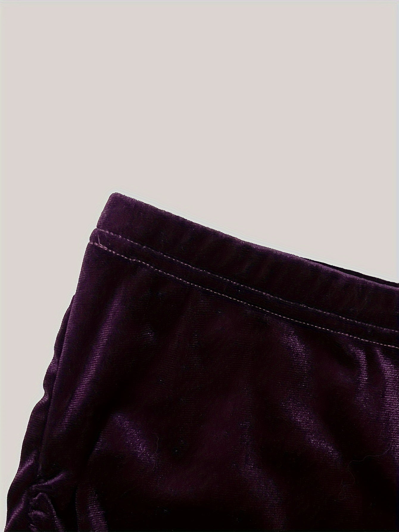 Solid Ruched Cross Velvet Skirt, Elegant Bodycon Skirt For Spring & Fall, Women's Clothing