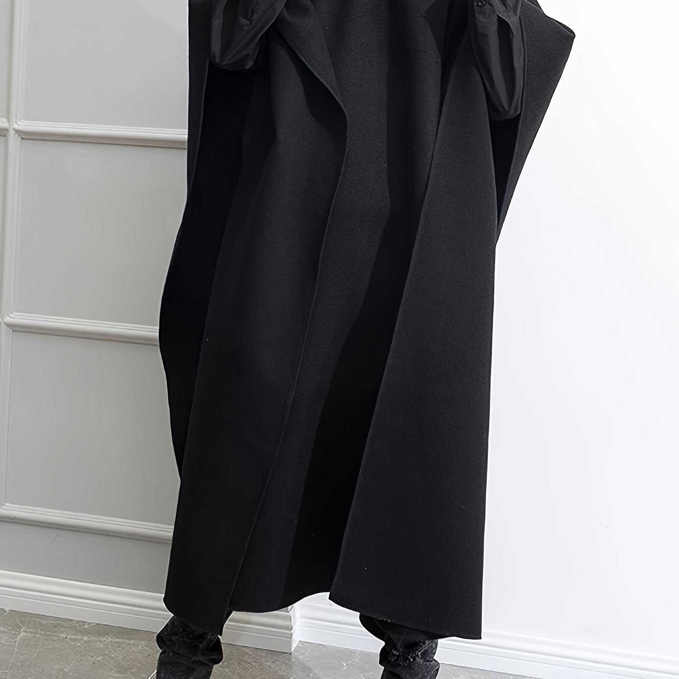vlovelaw Plus Size Men's Handsome Cool Windbreaker Coat Funky Cloak Fall Winter Tops, Men's Clothing