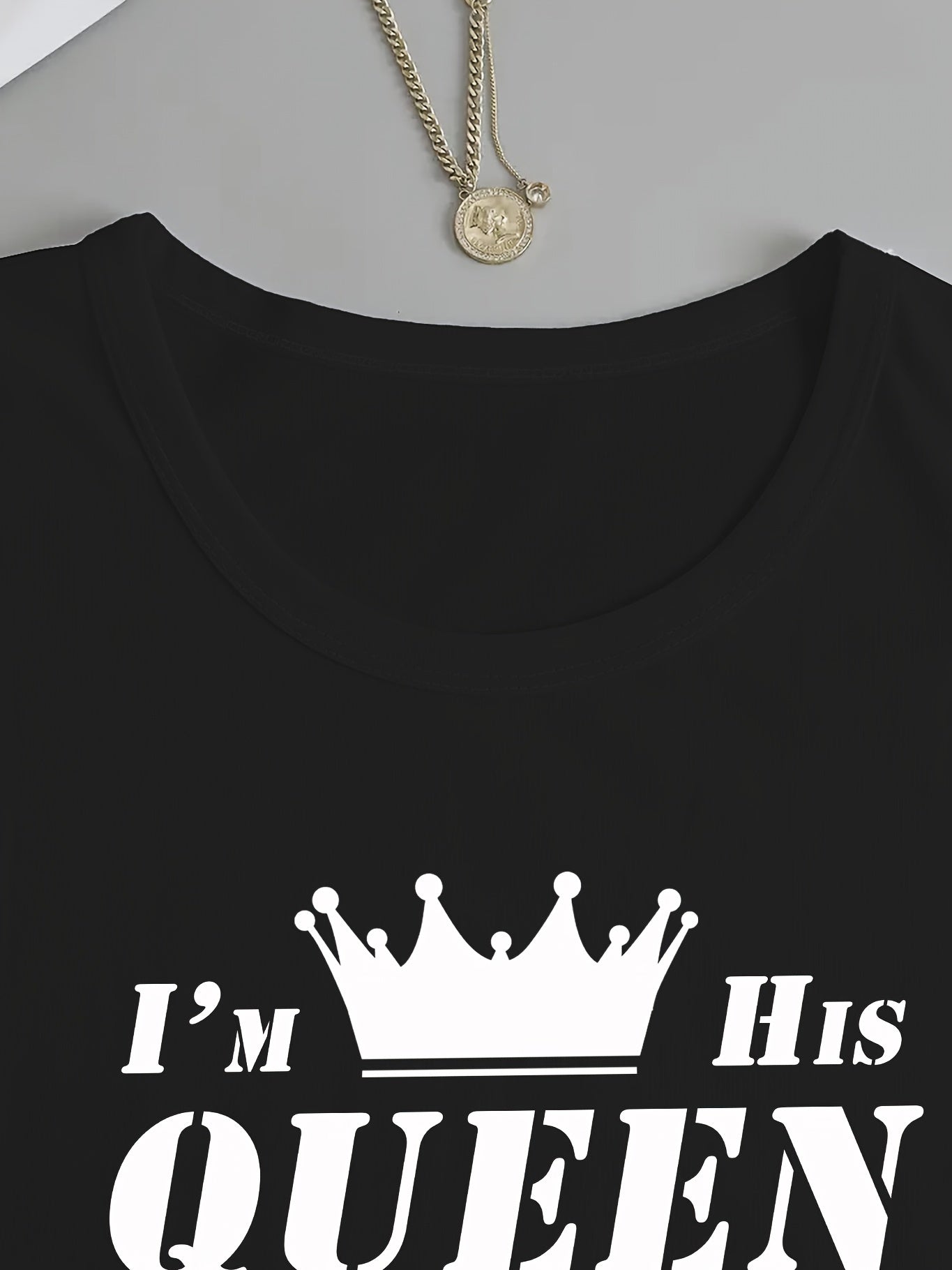 letter print t-shirt, long sleeve crew neck casual top for spring & fall, women's clothing