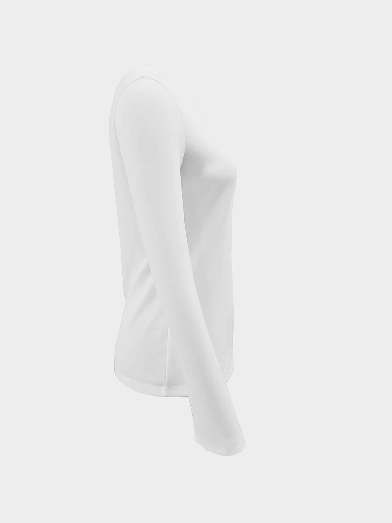 Cold Shoulder Slit Cuff T-Shirt, Casual Long Sleeve Top For Spring & Fall, Women's Clothing