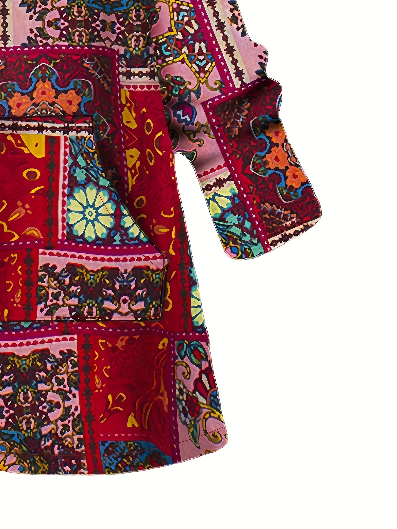 Graphic Print Long Sleeve Hooded Padded Jacket, Casual Zip Up Winter Warm Outerwear, Women's Clothing