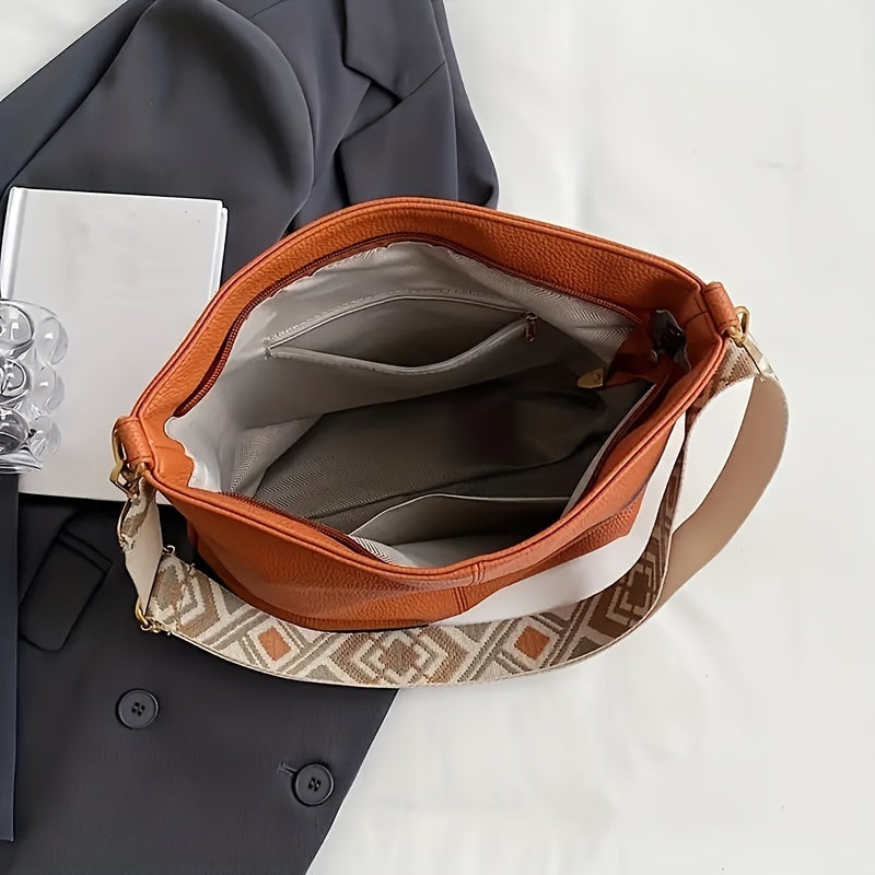 Trendy Vintage Boho Womens Shoulder Bag - Spacious Hobo Style with Crossbody Design - Perfect for Fashion-Forward Ladies