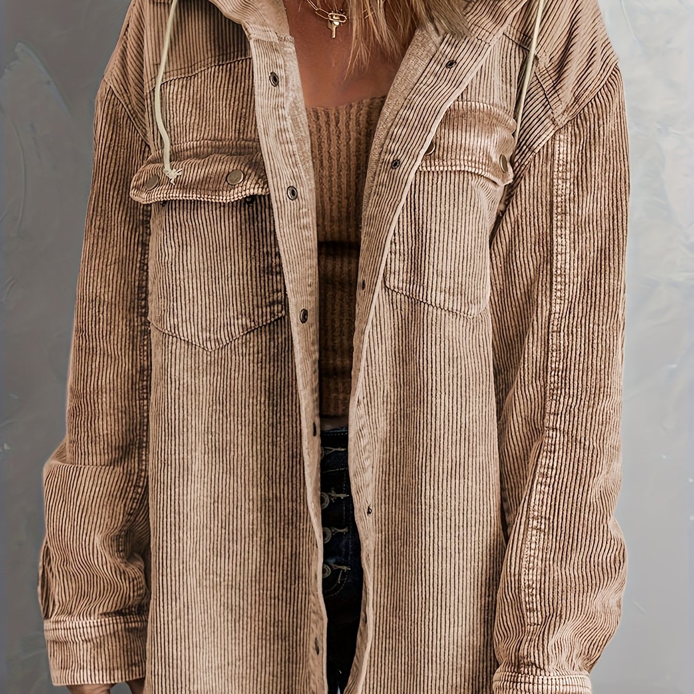 Color Block Long Sleeve Hooded Jacket, Casual Every Day Outerwear For Fall & Winter, Women's Clothing