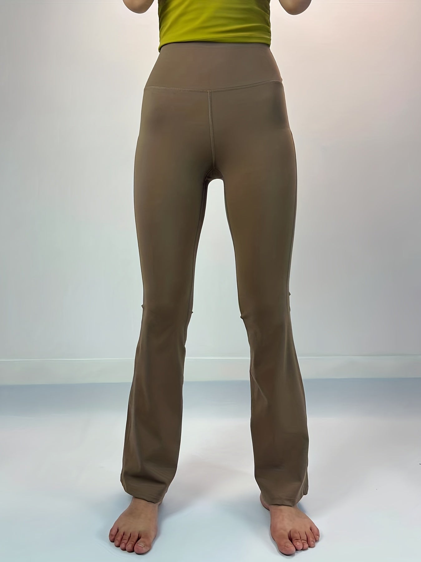 Look and Feel Fabulous in These Women's High Waisted Bootcut Leggings - Perfect for Yoga, Workouts & Casual Wear!