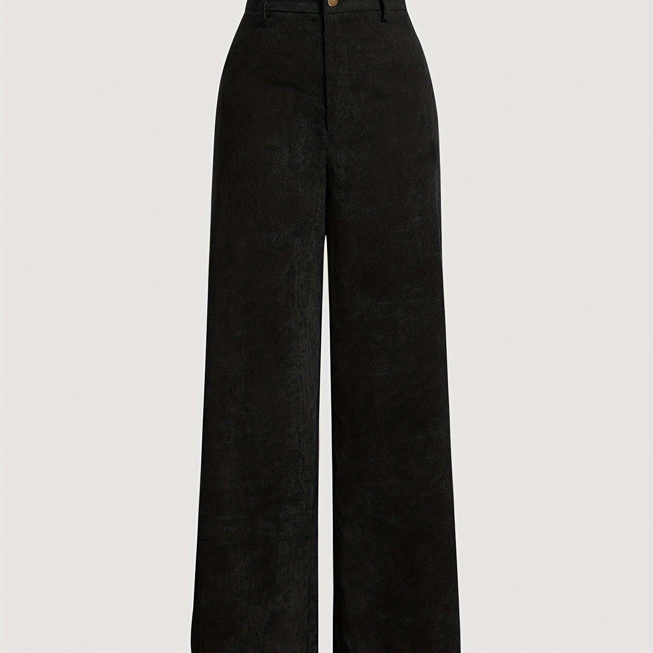 vlovelaw Solid Color Wide Leg Pants, Casual High Waist Pants For Every Day, Women's Clothing