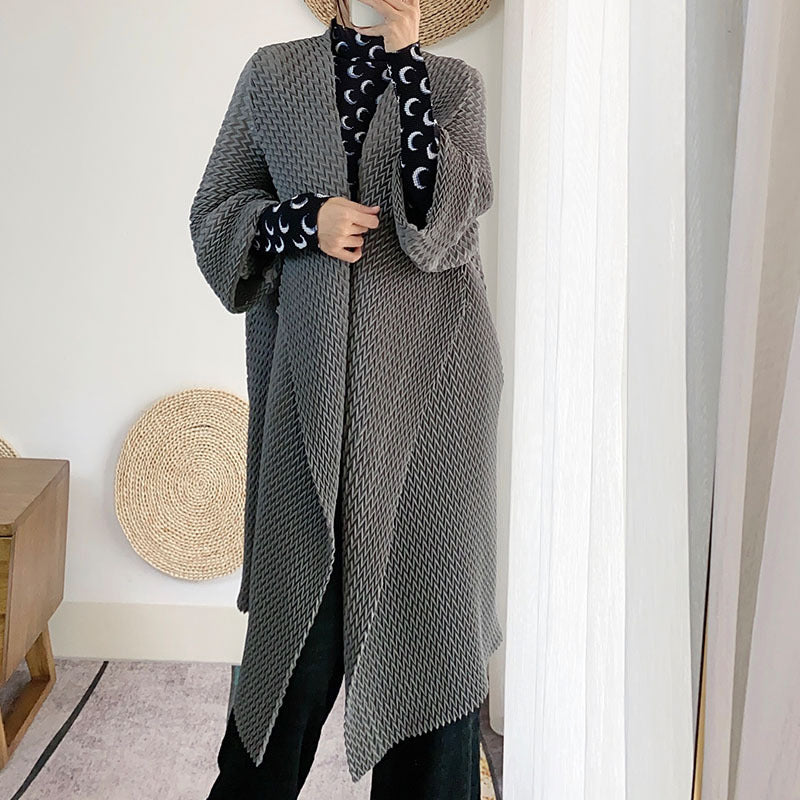 2025 irregular design dress women's high-end large-size autumn new high-end cardigan with skirt