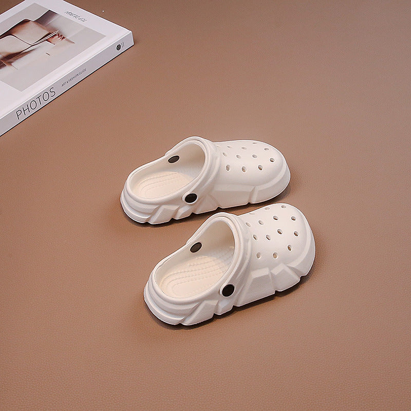 VLOVELAW Slip-on Hole Shoes Boys' Sandals Summer Breathable Medium and Big Children Lightweight Girls' Sandals Beach Shoes