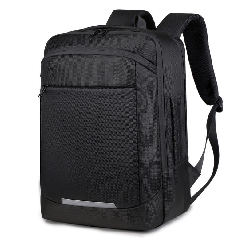 2025 Business backpack fashionable new large-capacity simple travel bag casual men's computer backpack male student schoolbag