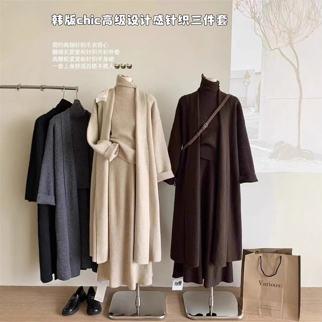 VLOVELAW Customized samples look at the pictures and proofs, and customized knitted sweaters and sweaters three-piece set. Hot trade and domestic sales orders