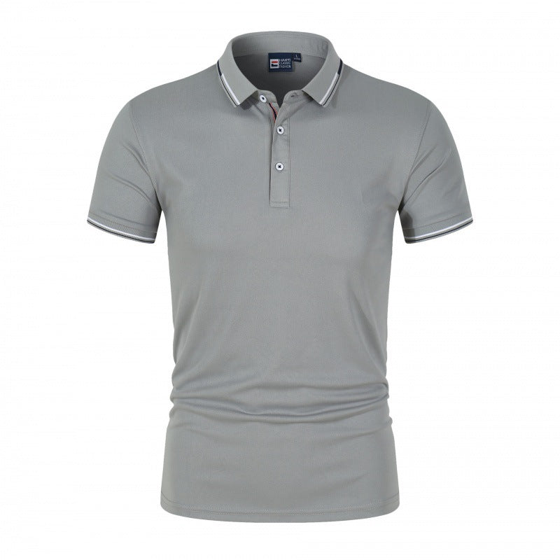VLOVELAW 2025 Summer POLO shirt ZT-shirt black and white work clothes short-sleeved work clothes advertising cultural shirt printed logo