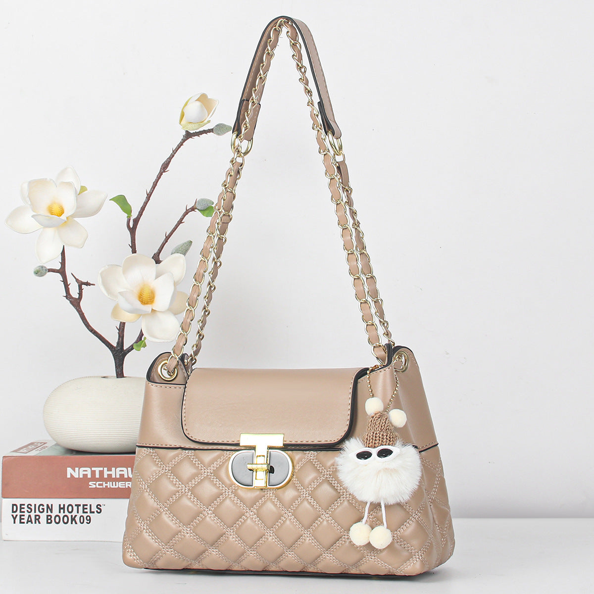 VLOVELAW 2025 Printed chain niche bag women's bag popular new mother bag versatile messenger bag women's Popular trade shoulder messenger bag
